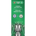 2019 Carabao Cup Final Rare Menu and Order of Events
