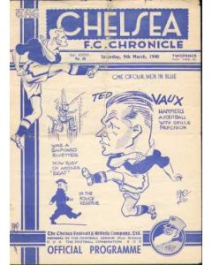 Chelsea v Portsmouth 09/03/1940