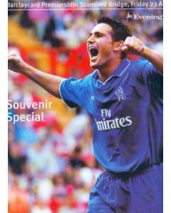 Chelsea v Manchester United 23/08/2002 Evening Stdandard Programme