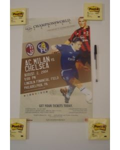 In the USA - Milan v Chelsea Championsworld poster 02/08/2004