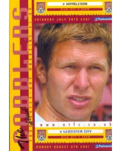 Northampton VChelsea official programme 01/08/2001 friendly