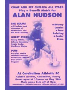 Alan Hudson BenefitChelsea V Carshalton Pink Issue