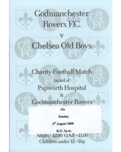 Godmanchester Rovers VChelsea Old Boys 06/08/2000