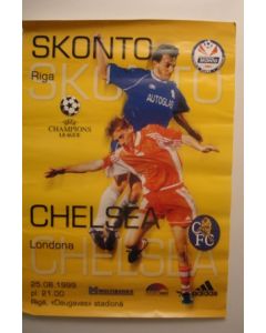 Skonto Riga v Chelsea poster 25/08/1999