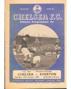 Chelsea V Everton FA Cup 29/01/1949