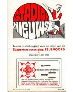 Feyenoord vChelsea Rare Friendly official programme in Dutch of1970's