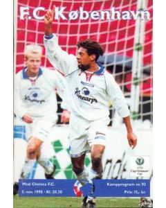 Copenhagen VChelsea CWC official programme 05/11/1998