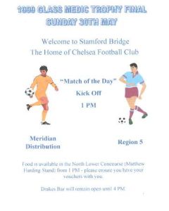 AtChelsea Meridian Distribution v Region 5 official programme 30/05/1999