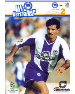 Hertha Berlin VChelsea Programme 21/09/1999 Champions League