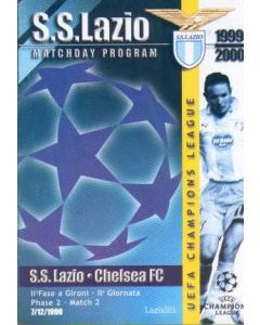 Lazio VChelsea Programme 07/12/1999 Champions League