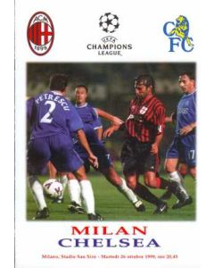Milan VChelsea Official Programme 26/10/1999