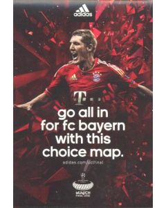 2012 Champions League Final Chelsea v Bayern Munich 19/05/2012 Bayern Choice red map