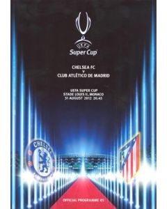 2012 Super Cup Final Chelsea v Atletico Madrid official programme 