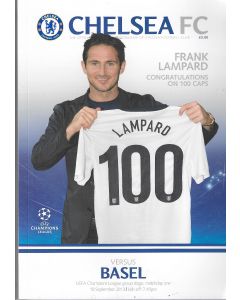 Chelsea v Basel 18/09/2013 Official Programme