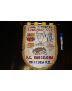 Barcelona v Chelsea 18/04/2000 European Cup Quarter Final Pennant