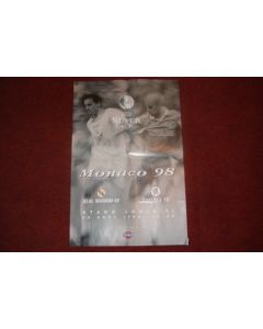 Super Cup Monaco 1998 Real Madrid v Chelsea poster