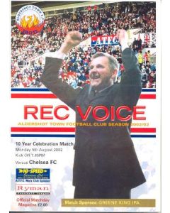 Aldershot Town v Chelsea official programme 05/08/2002