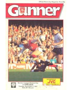 Arsenal v Chelsea official programme 03/11/1987