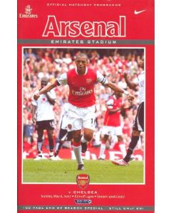 Arsenal v Chelsea official programme 06/05/2007