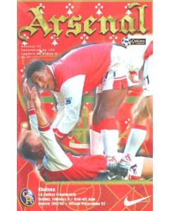 Arsenal v Chelsea official programme 08/02/1998