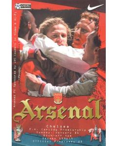 Arsenal v Chelsea official programme 31/01/1999