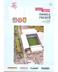 Aston Villa vChelsea official programme 02/01/2007