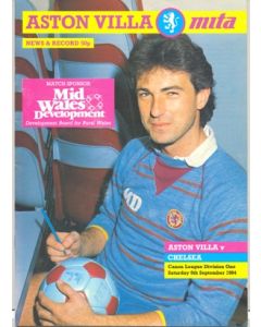 Aston Villa vChelsea official programme 08/09/1984