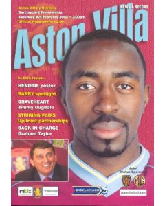 Aston Villa vChelsea official programme 09/02/2002