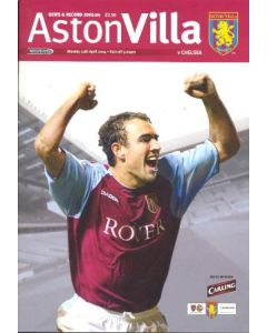 Aston Villa vChelsea official programme 12/04/2004