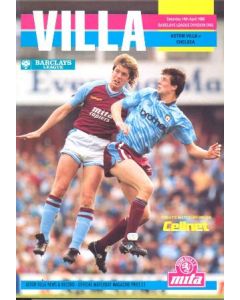 Aston Villa vChelsea official programme 14/04/1990