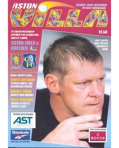 Aston Villa vChelsea official programme 14/10/1995