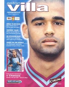 Aston Villa v Chelsea official programme 19/04/2003 Premier League