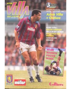 Aston Villa vChelsea official programme 23/10/1993