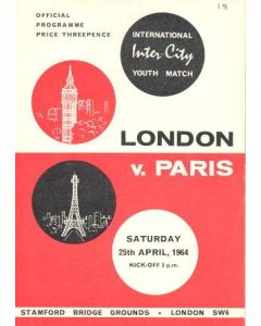 AtChelsea London v Paris official programme 25/04/1964