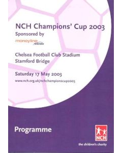AtChelsea NCH Champions' Cup 2003 official programme 17/05/2003