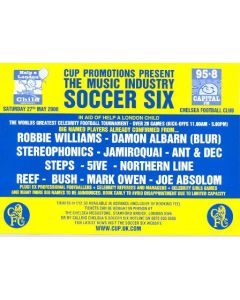 AtChelsea Cup Promotions presents The Music Industry Soccer Six 27/05/2000 leaflet