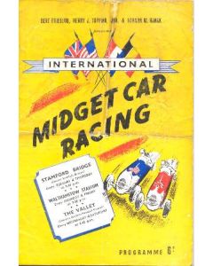AtChelsea International Midget Car Racing programme of1940's