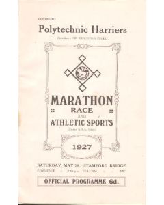 AtChelsea - Marathon Race and Athletic Sports at Stamford Bridge Grounds on 28/05/1927