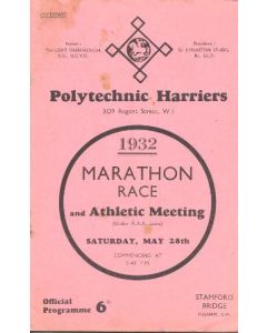 AtChelsea - Marathon Race and Athletic Sports at Stamford Bridge Grounds on 28/05/1932