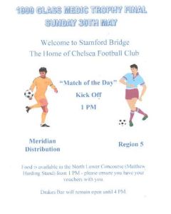 AtChelsea Meridian Distribution v Region 5 official programme 30/05/1999