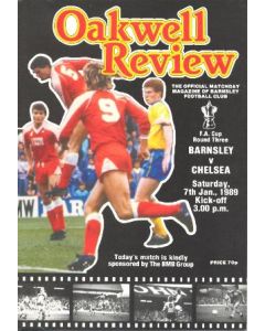 Barnsley vChelsea official programme 07/01/1989
