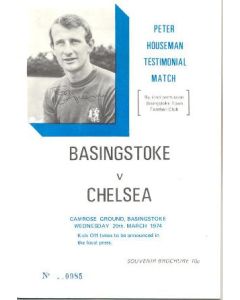 Basingstoke vChelsea official programme 20/03/1974