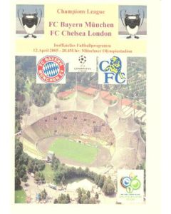 Bayern Munich vChelsea unofficial programme 12/04/2005 Champions League, pirate