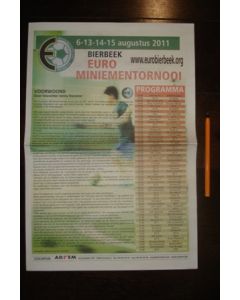 Chelsea and Everton in Bierbeek Youth Tournament August 2011 official newspaper-like programme