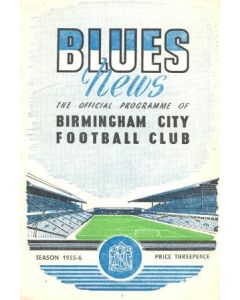 Birmingham City vChelsea official programme 05/11/1955