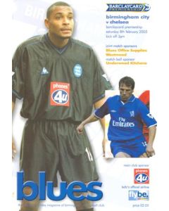 Birmingham City v Chelsea official programme 08/02/2003 Premier League
