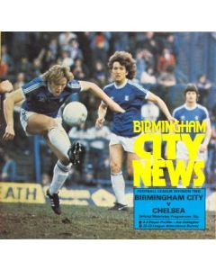 birmingham v chelsea football programme 1980