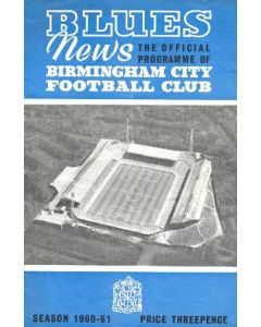 Birmingham City vChelsea official programme 15/10/1960