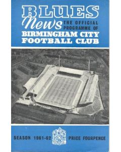 Birmingham City v Chelsea official programme 21/10/1961