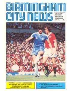 Birmingham City vChelsea official programme 23/09/1978